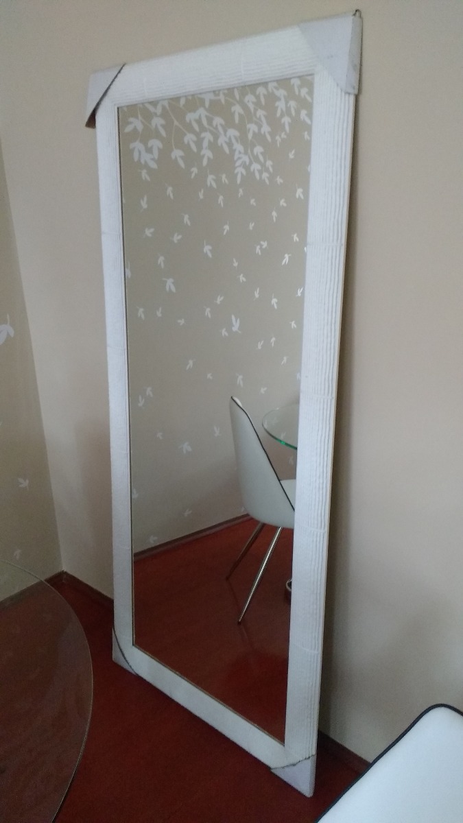 Espelho Com Moldura Branca R 280 00 Em Mercado Livre -> Espelho Para Sala De Jantar Com Moldura Branca Espelho Com Moldura Branca R 280 00 Em Mercado Livre -> Espelho Para Sala De Jantar Com Moldura Branca