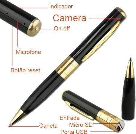 CANETA ESPIÃ COM CAMERA - Virtualvantagem