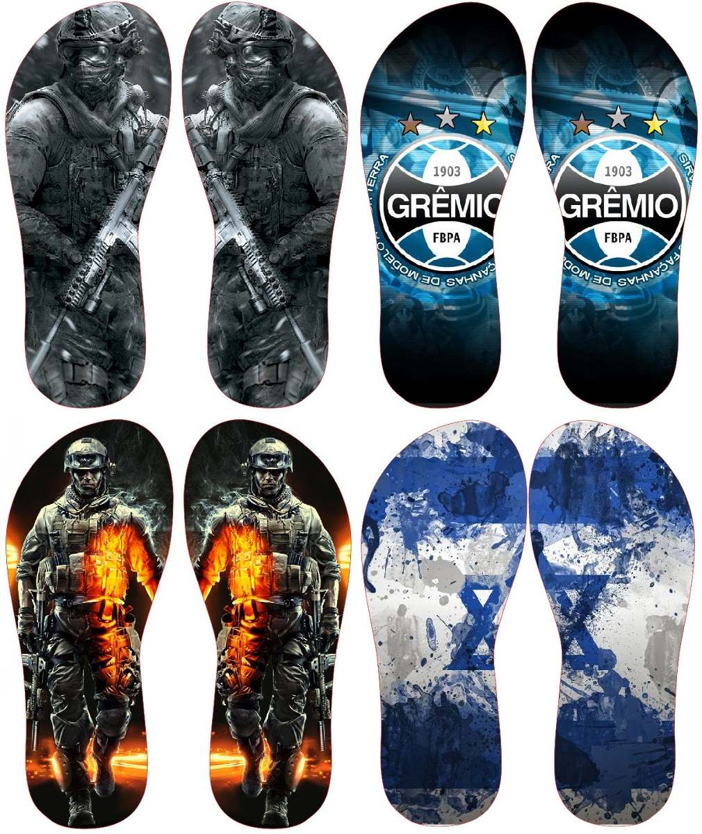 Estampas Chinelos +15.000 Prontas Para Impressão - R$ 19 Estampas Chinelos +15.000 Prontas Para Impressão - R$ 19