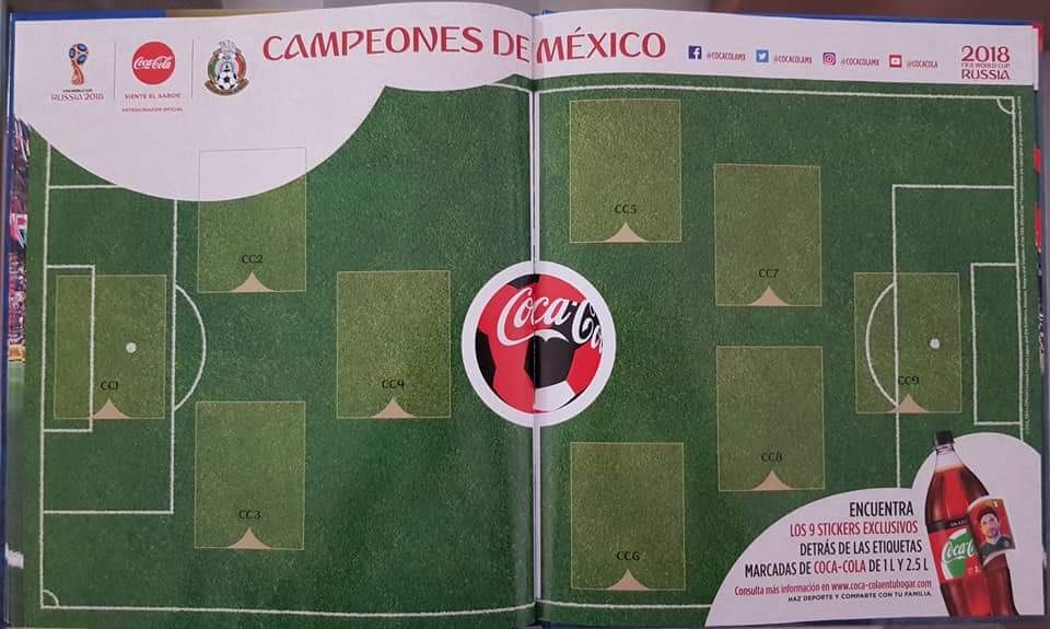 Estampas Coca Cola Album Mundial Rusia 2018 - $ 200.00 en Estampas Coca Cola Album Mundial Rusia 2018 - $ 200.00 en