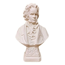 Estátua Busto Escultura De Beethoven Luxo Música