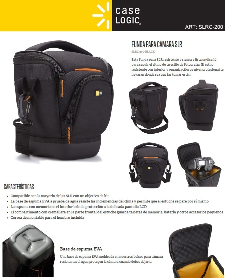 Bolsa para c/ámara SLR y Accesorios Case Logic SLRC201