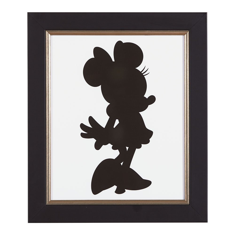 Ethan Allen Disney Minnie Mouse Silueta Iii Obra Enmarcada - $ 4,007.26