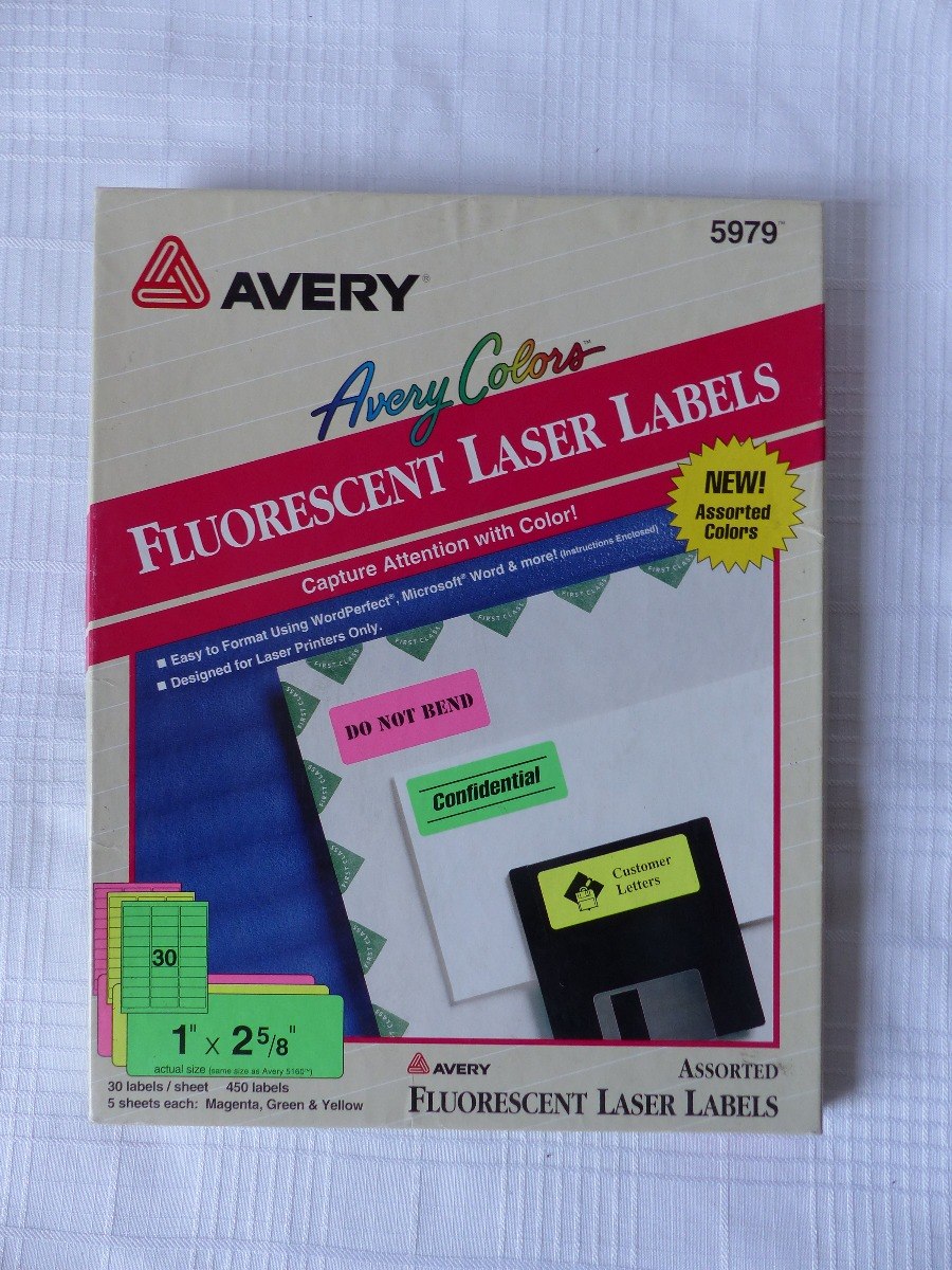 etiquetas fluorecentas para laser avery 5979 bs 3 500 000 00 en
