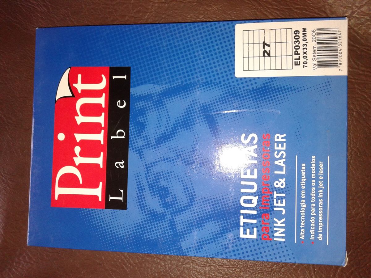 etiquetas para impressora print label cx com 100 folhas r 55 00 label print