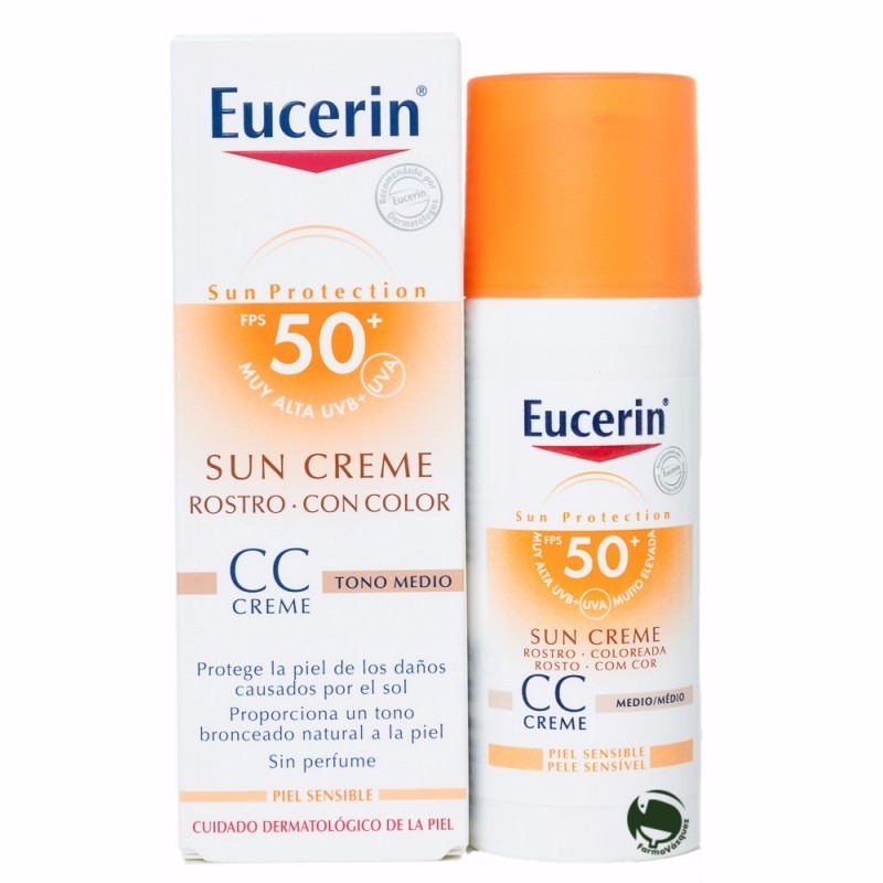 Eucerin Protector Solar Facial Con Color Fps 50+ 50ml 80.000 en Mercado Libre