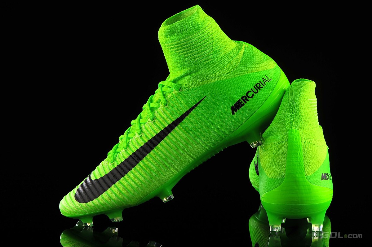 botines nike mercurial verde fluor