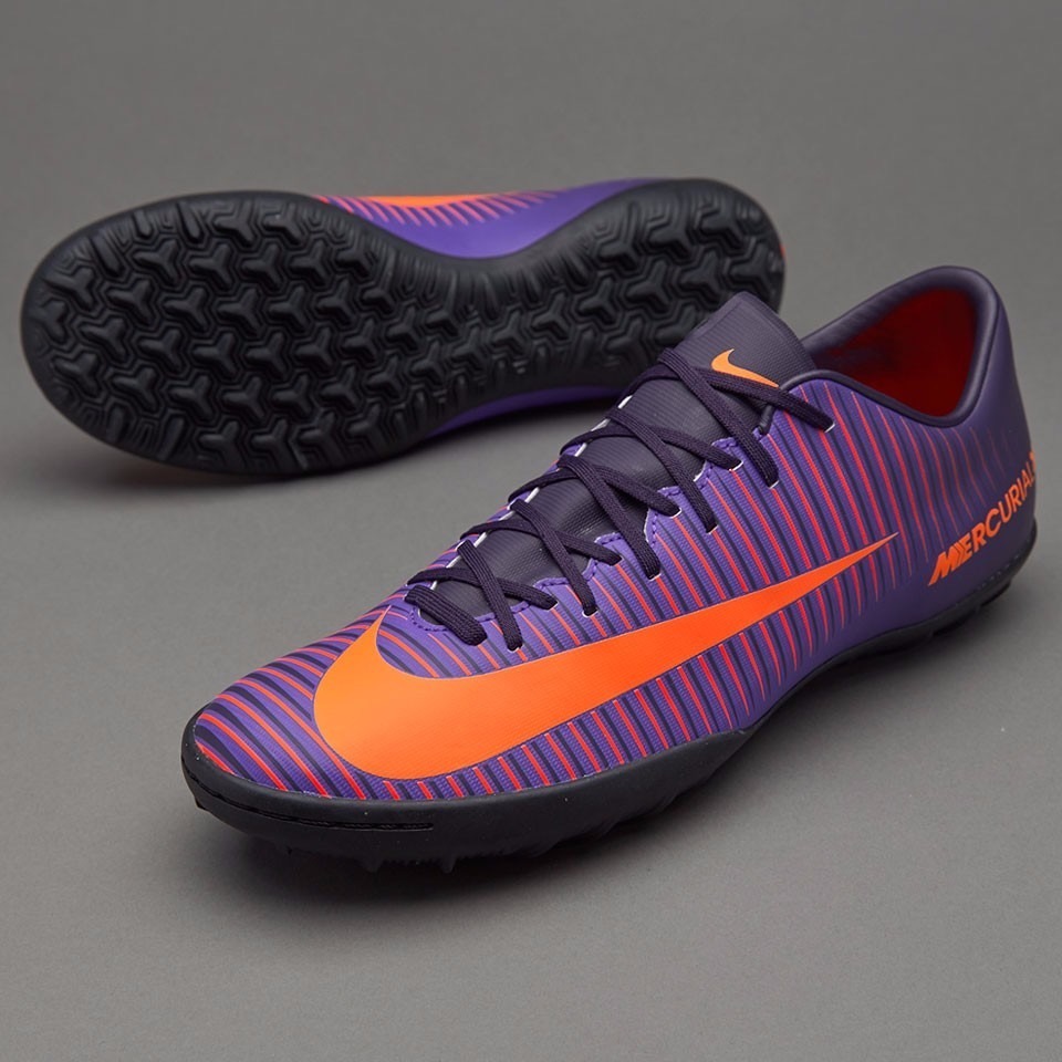 Botines Nike Mercurial Victory VI F Violeta y Naranja