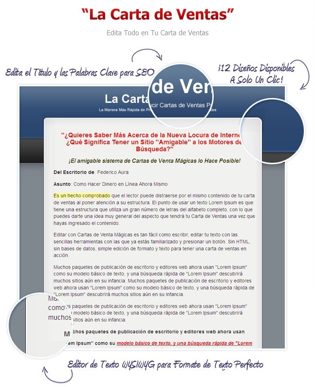 carta de ventas