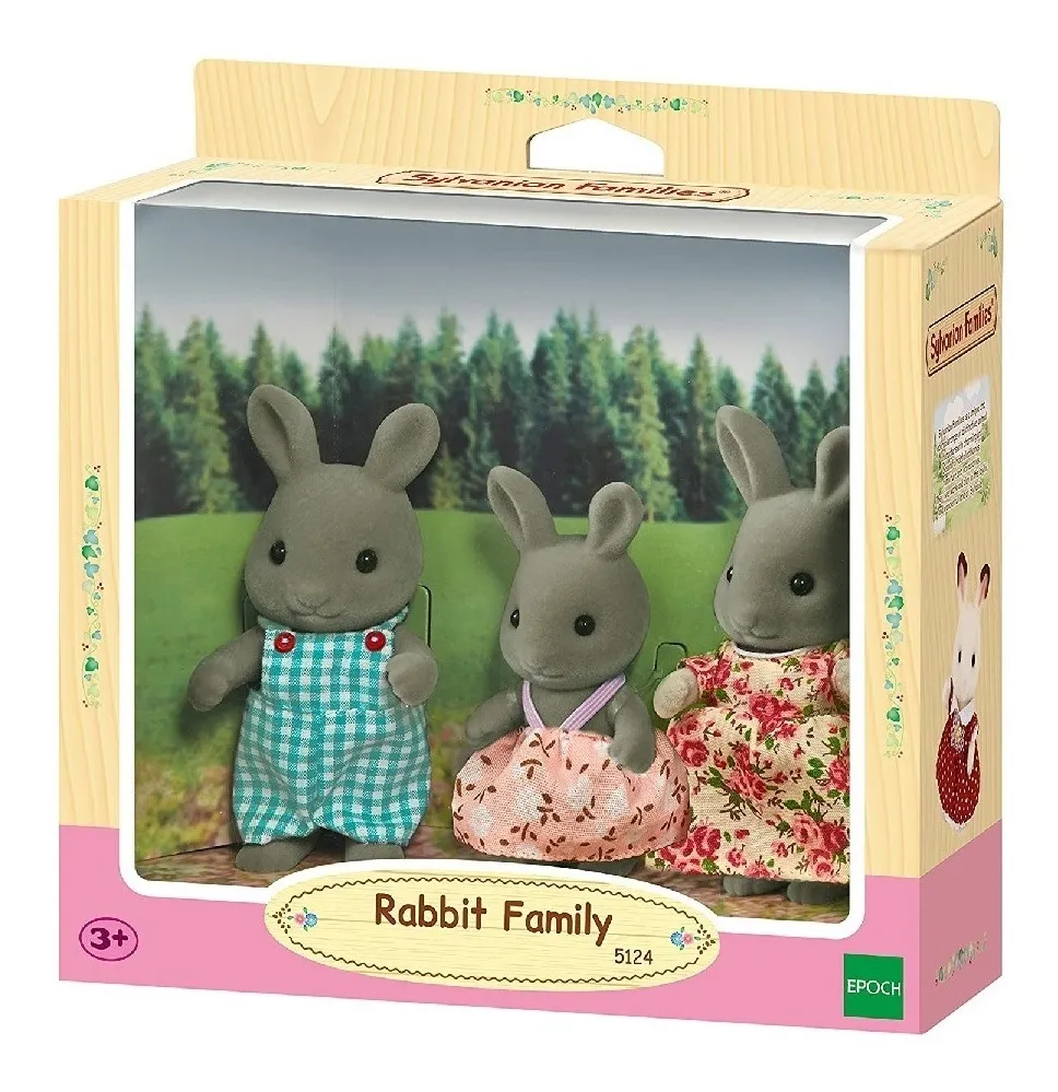 familia de conejos juguetes