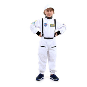 Fantasia Astronauta Branco Infantil Luxo - Profissões