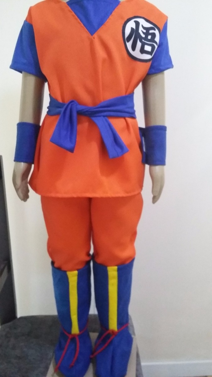 Fantasia Goku Dragon Ball Z Infantil Com Botas R 149 90 Em