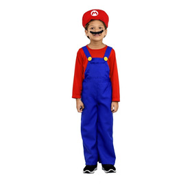 Fantasia Super Mario Bros Longo Infantil