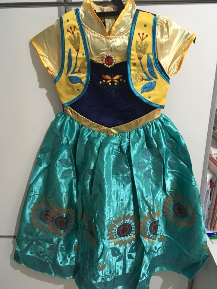 vestido anna frozen fever