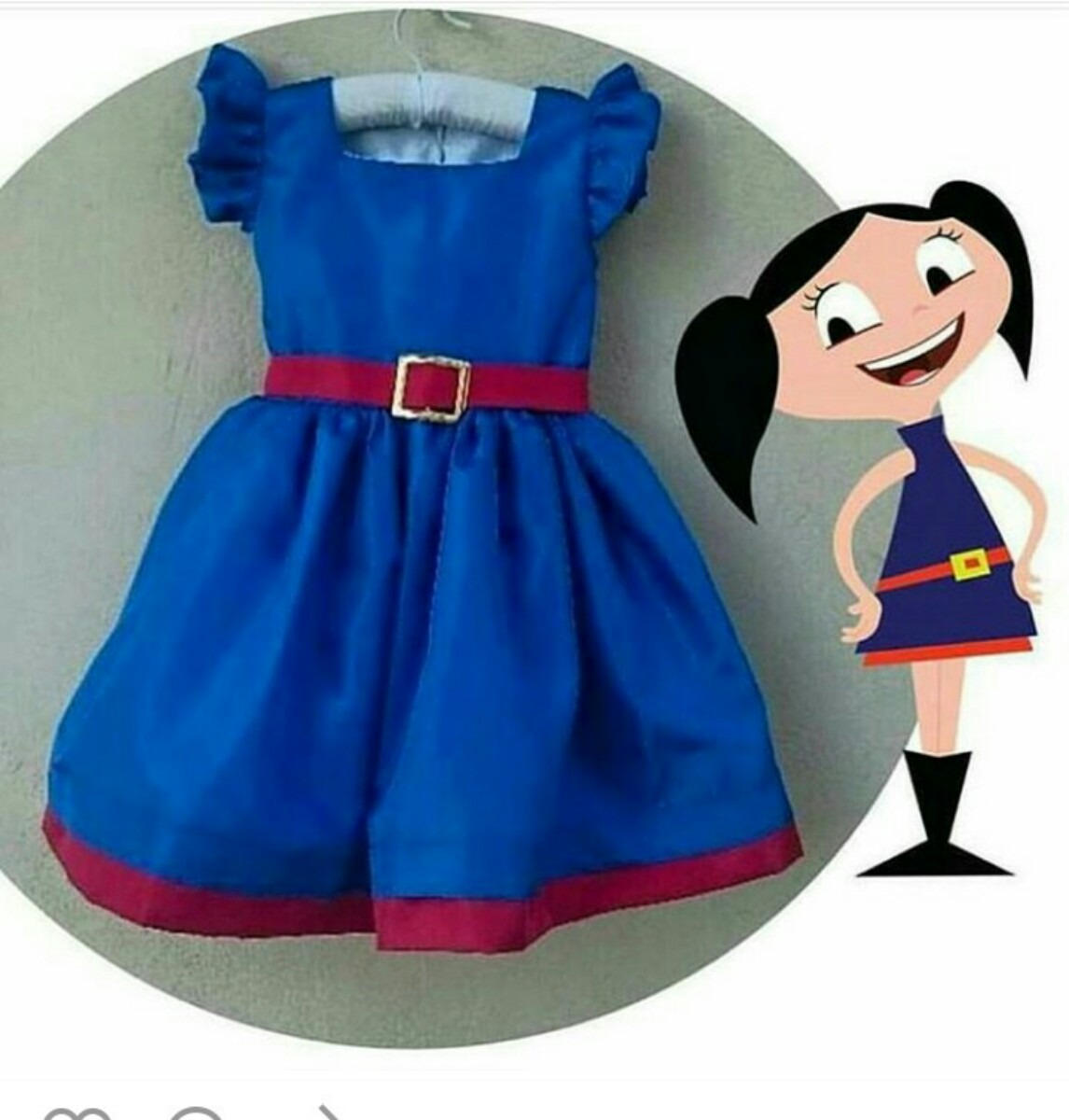 vestido luna simples