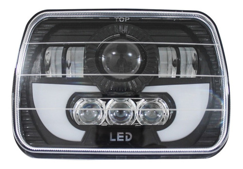 Faros Luz Led Jeep Cherokee Xj 7 In 19912015 Luz Blanca