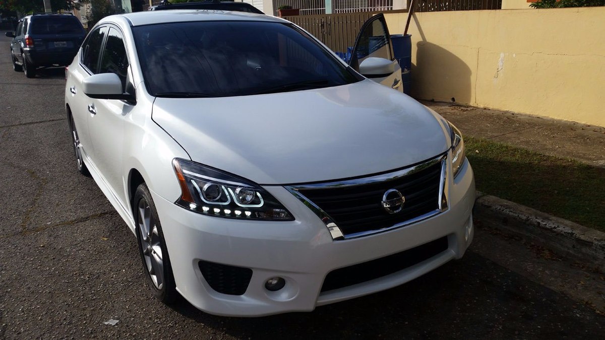 Faros Negros Lupa Led U Nissan Sentra Sr 2013 2014 2015 ... Faros Negros Lupa Led U Nissan Sentra Sr 2013 2014 2015 ...