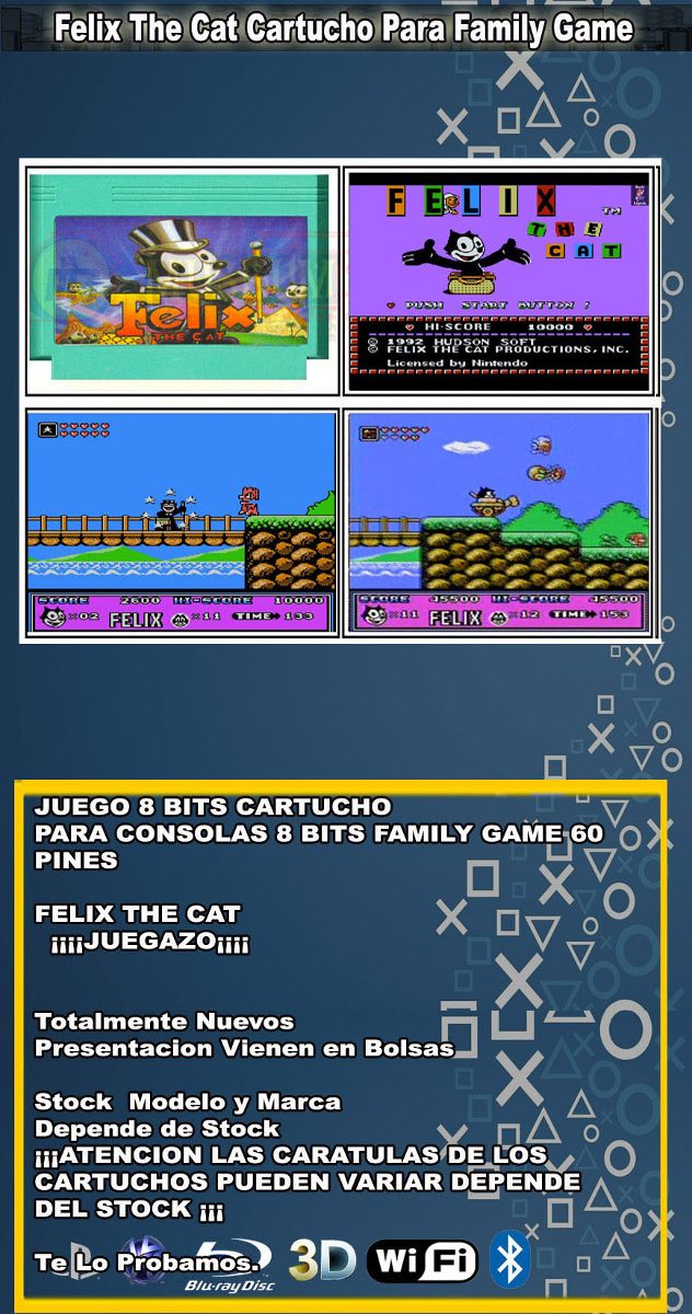 Felix The Cat Cartucho Para Family Game Local Museum Games 299