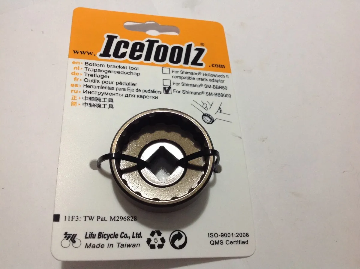Icetoolz M095 Bike Bottom Bracket Tool For Shimano Sm 9000 Crank Adaptor Tools