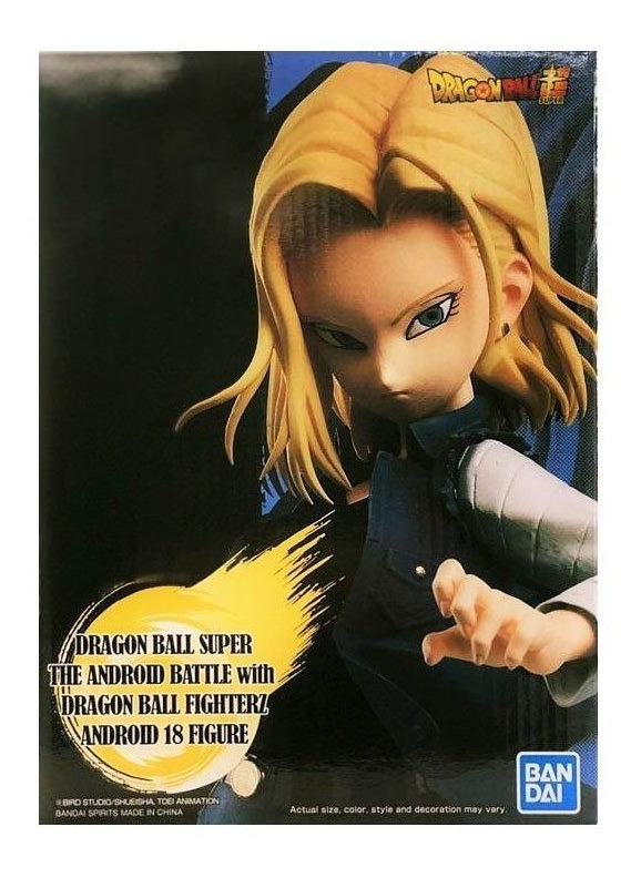 CAJA DRAGON BALL GALS FIGURA ANDROIDE NO.18 C18 // ANDROID NO 18 FIGURE 18cm