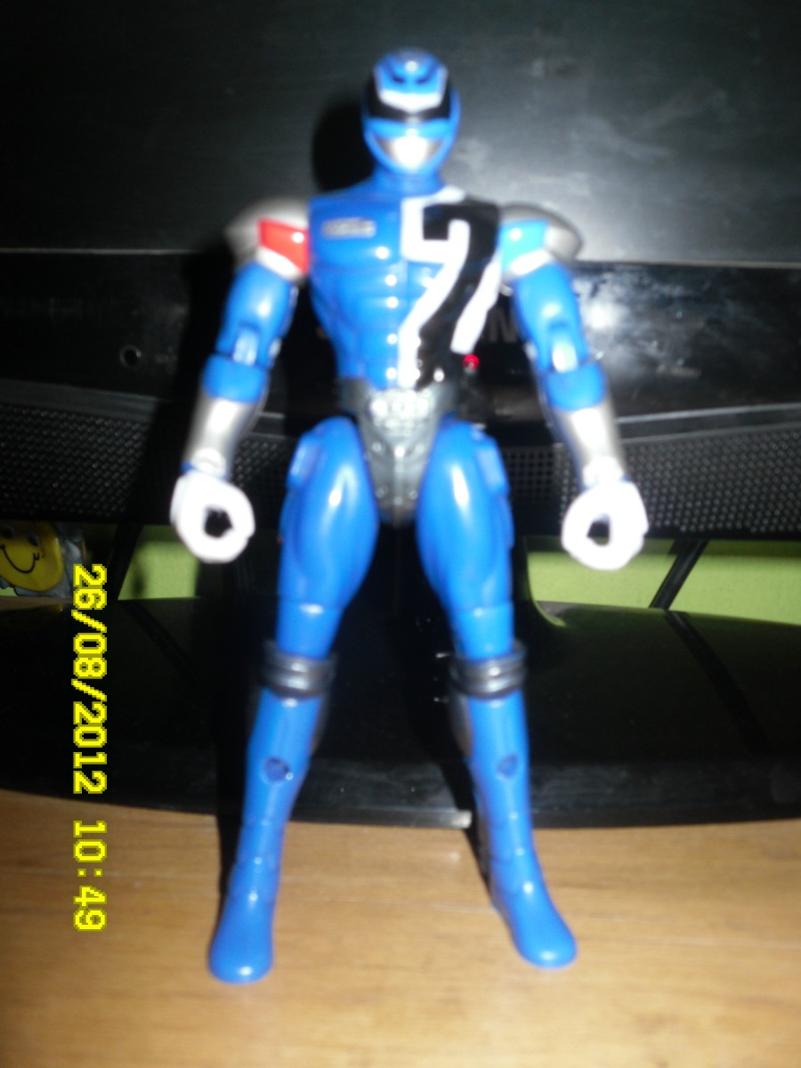 Figura De Acción Del Power Ranger Azul Spd - S/ 25,00 en 