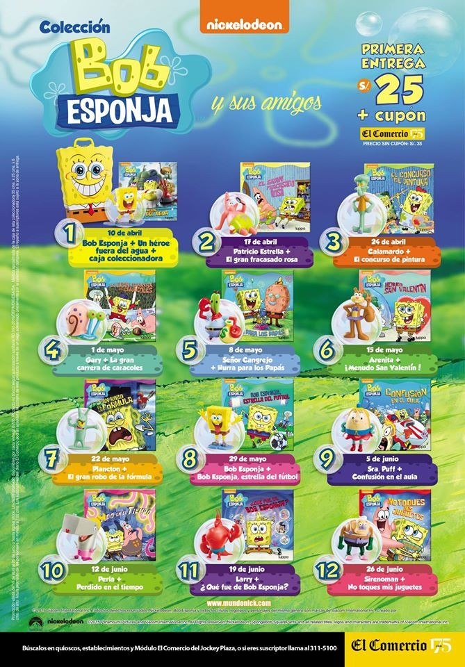 coleccion bob esponja