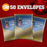 50 Envelopes De Figurinhas Copa Do Mundo 2018 Panini Lacrado