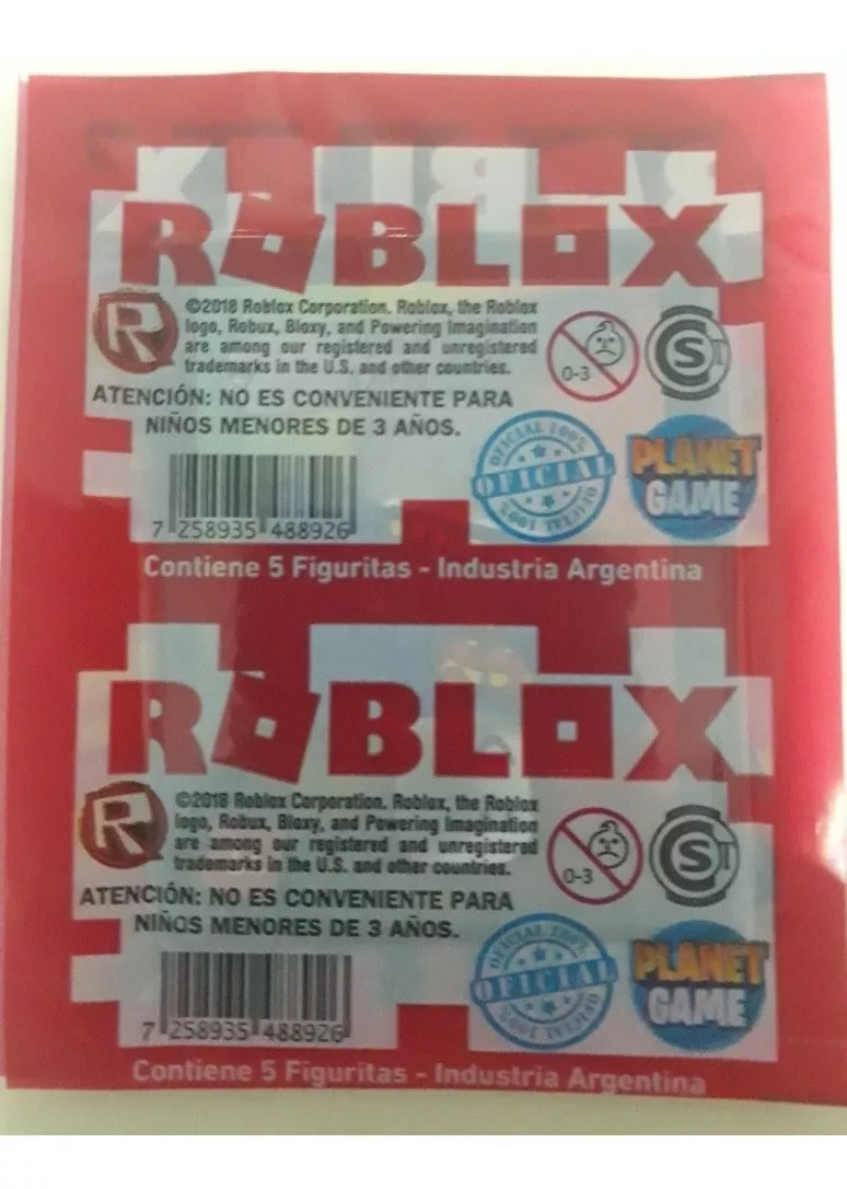 Figuritas Roblox 2018 Planet Game Originales Pack X 25 Sobre 40000 - roblox bloxy 6th game