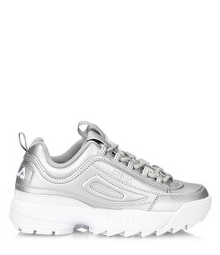 zapatos fila plateados