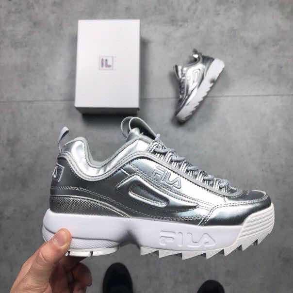 fila metallic silver