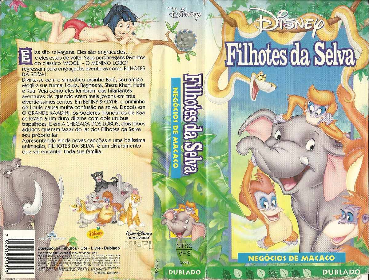 filme desenho animado filhotes da selva negócio de macaco r 17 00