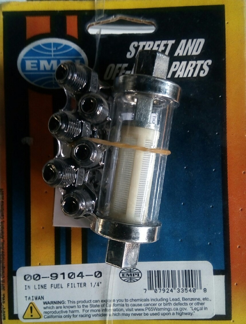 Filtro De Gasolina Para Vocho Filtro De Gasolina De Cristal Vocho Safari Brasilia Empi - $ 370.00 en