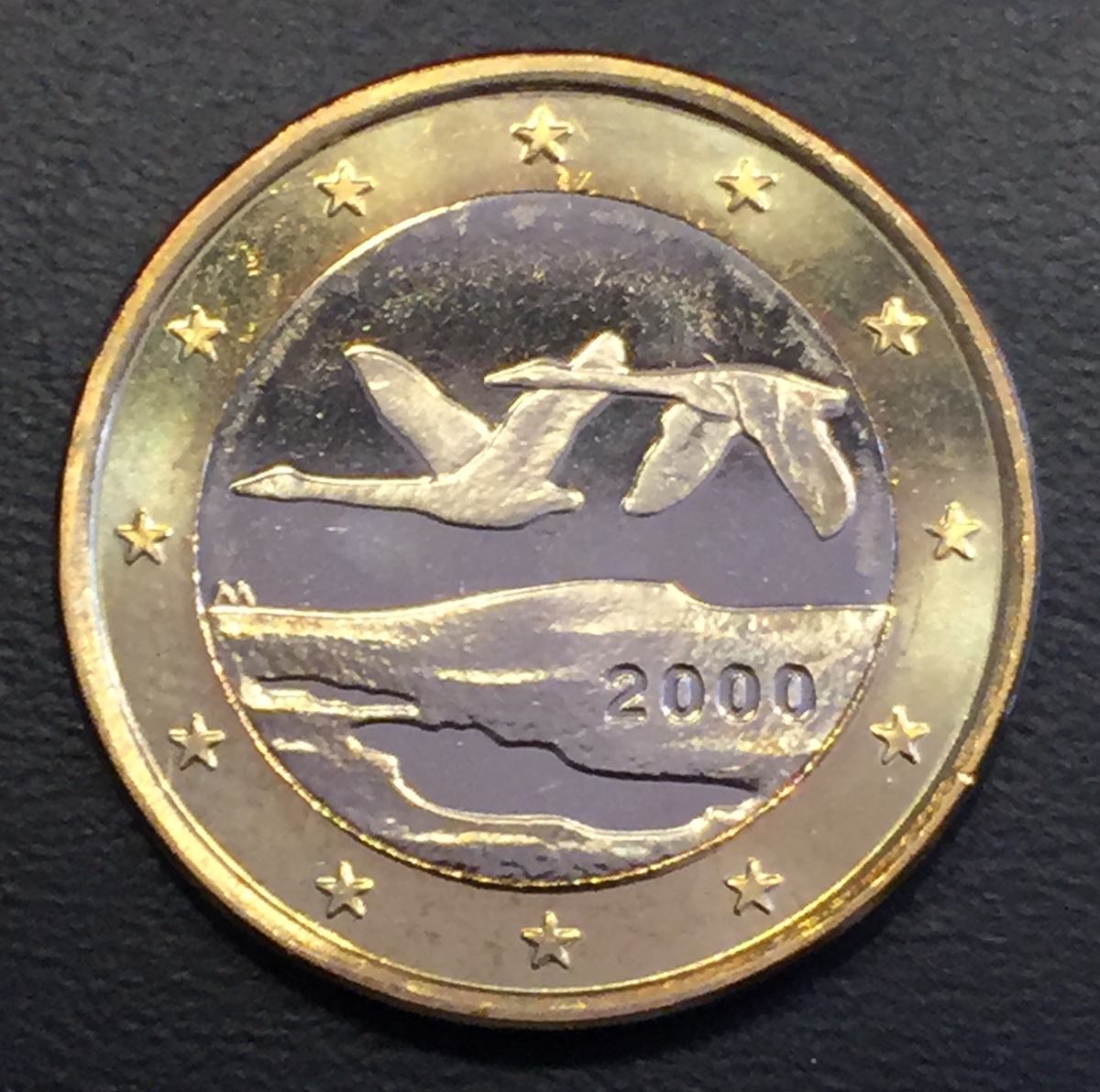 Fin032 Moneda Finlandia 1  Euro  2000 Unc bu Ayff 193 00 