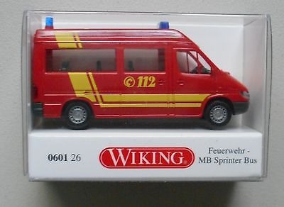 1/87 Wiking MB Sprinter Feuerwehr Bus 0601 26