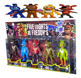Five Nights At Freddys Set X5 Muñecos 14cm Fair Play Toys - five mlg nights at freddys 2 roblox