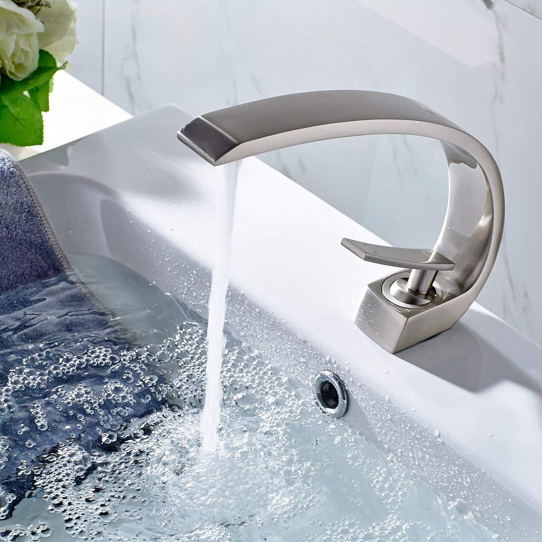Flg Modern Solid Br Single Handle Bathroom Sink Faucet Flg Modern Solid Br Single Handle Bathroom Sink Faucet Cargando Zoom