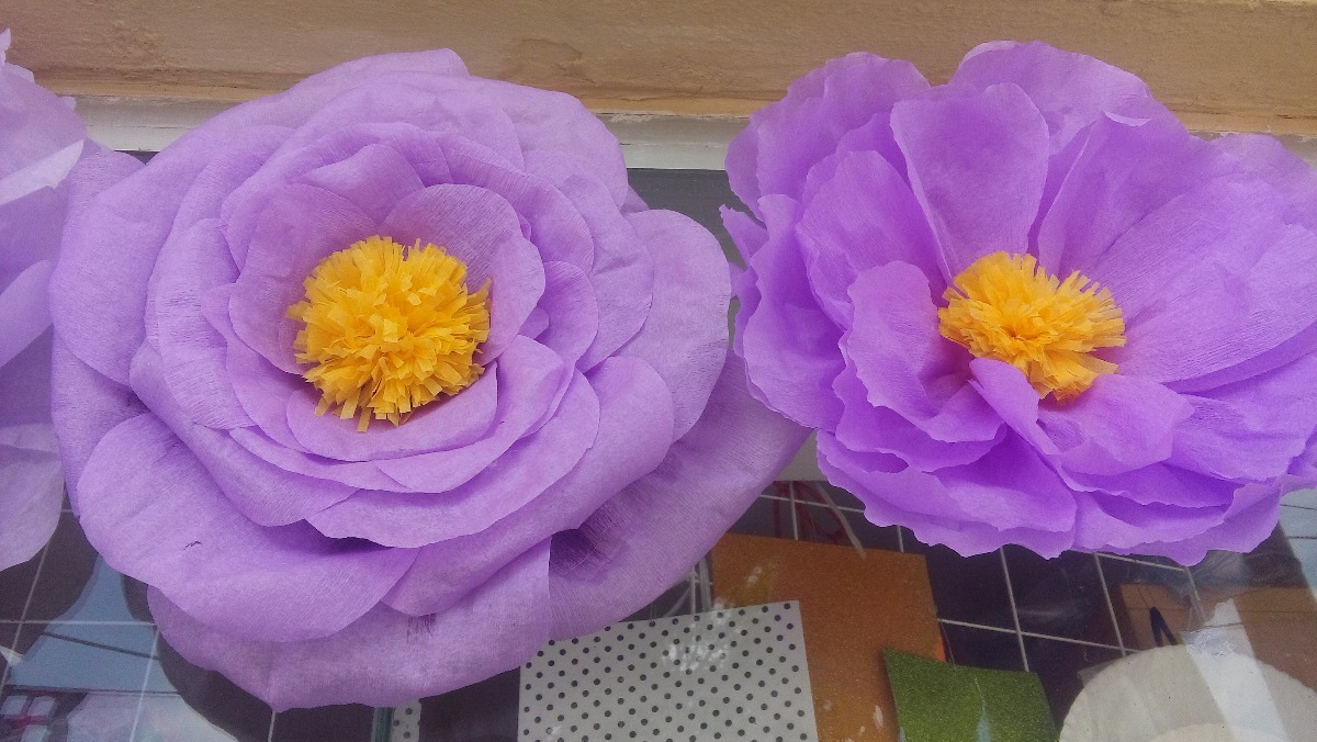 Cómo Hacer Grandes Flores De Papel Paso A Paso Para