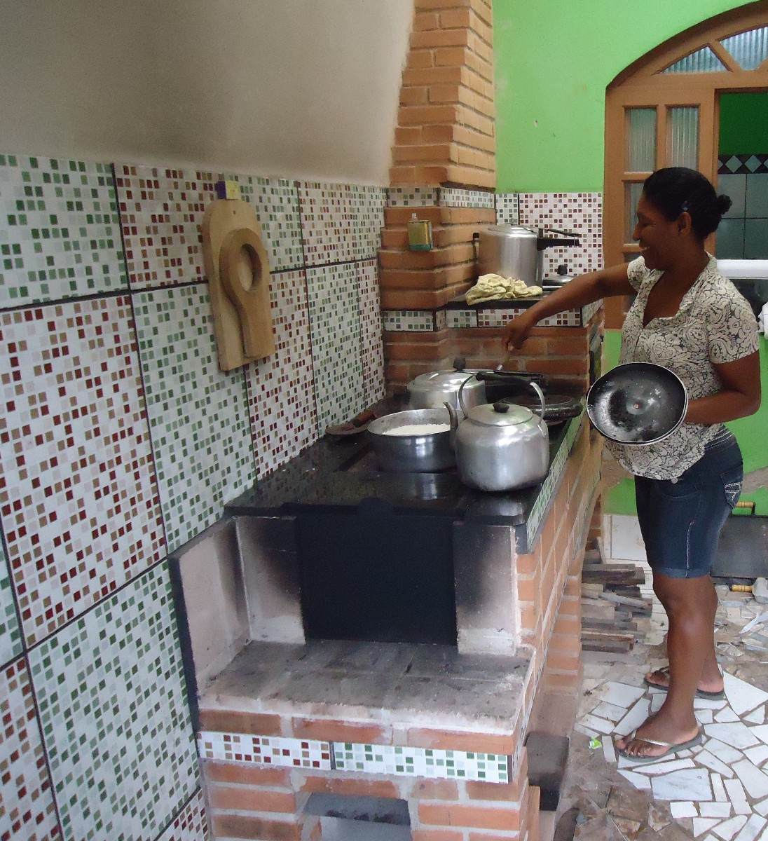 #518942 Fogão A Lenha projeto Completo frete Gratis. R$ 1 20 em Mercado 1096x1200 px Projeto De Cozinha Com Fogao De Lenha #2837 imagens