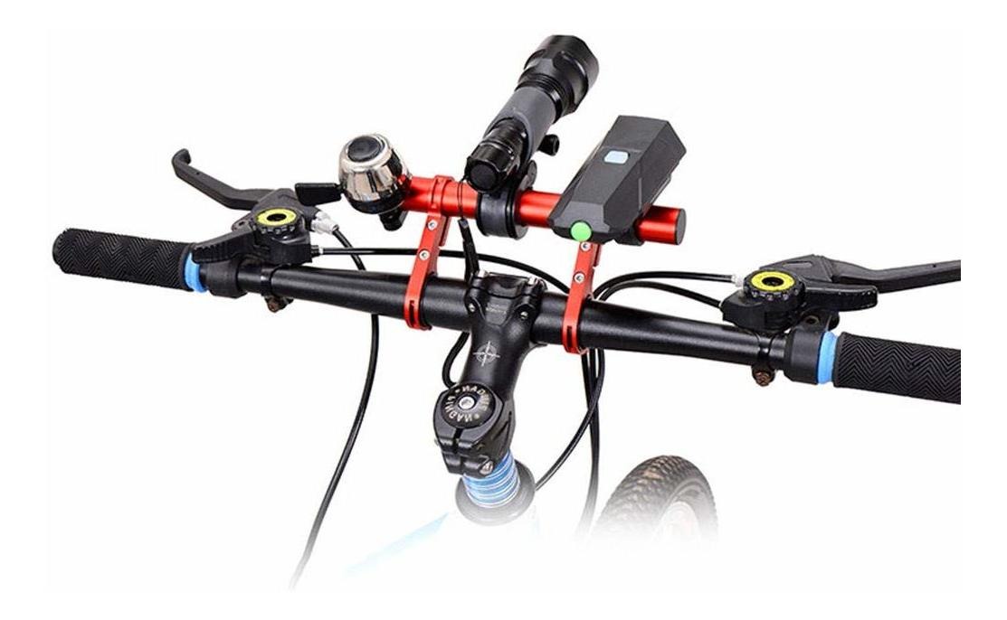 New mountain bike bicicleta manillar soporte extender luz soporte teléfono mo