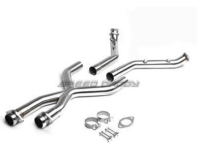 Fit 96-98 Ford Mustang Sn-95 V8 4.6 2.5/"Stainless Racing Catback Exhaust X-Pipe