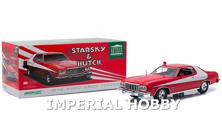 STARSKY HUTCH Serie TV Modello Auto FORD GRAN TORINO 1//18 DieCast MODEL CAR