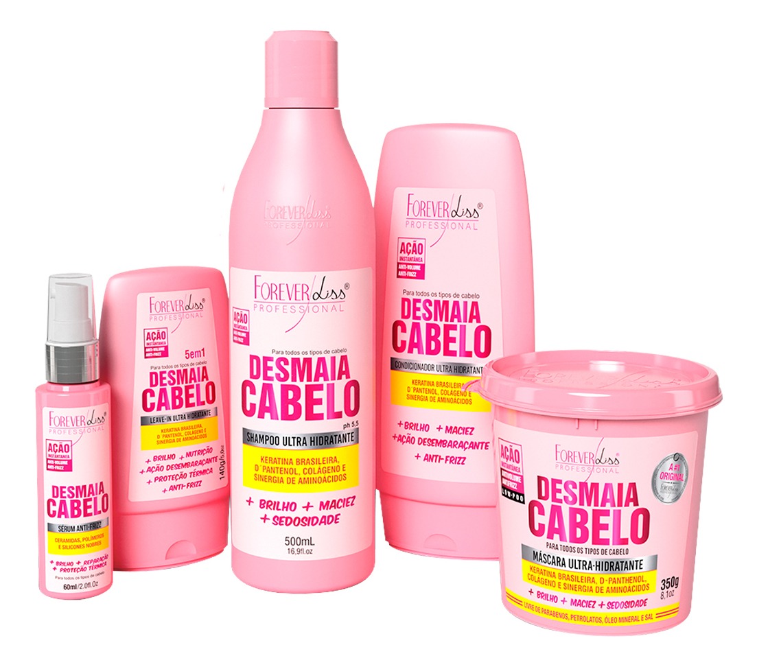 Forever Liss - Kit Desmaia Cabelo Completo Com Máscara 350g - R$ 99,99 ...