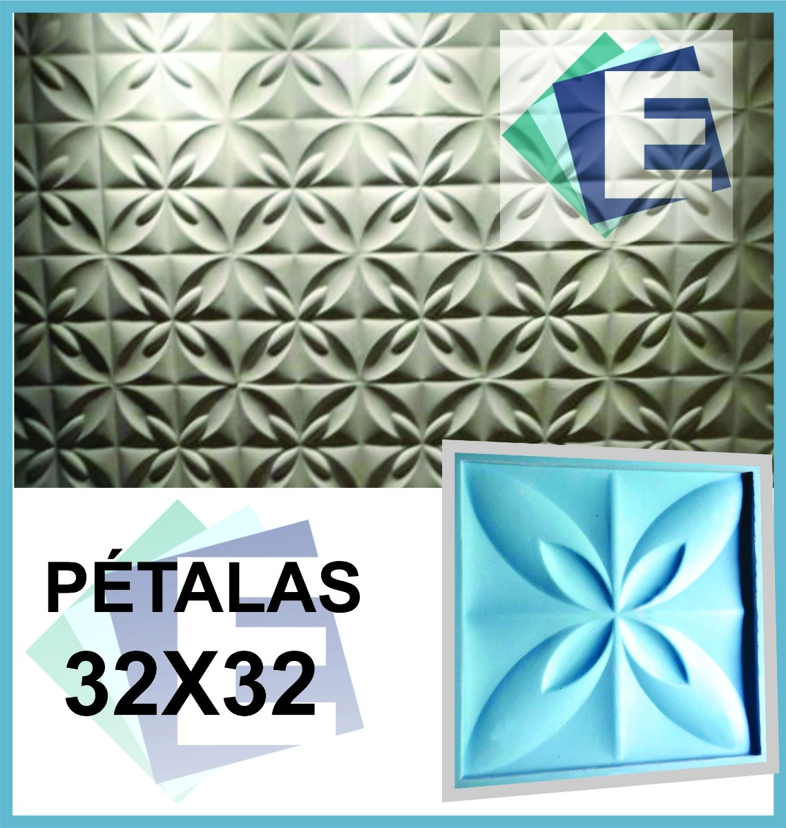 Forma De Silicone Gesso 3d Petalas 32x32 Frete Gratis R 119 99