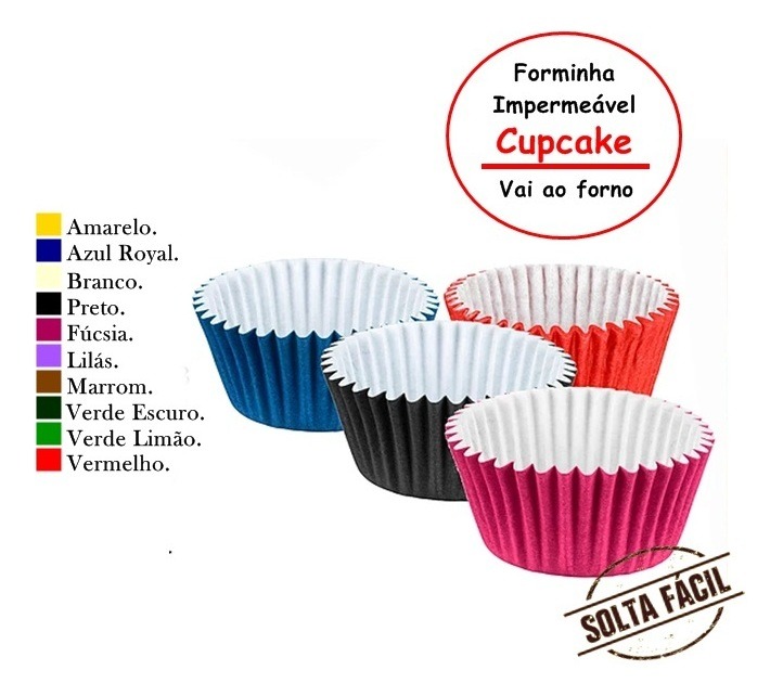 Forma Para Cupcake Impermeavel 270un Vai Ao Forno R 32 90 Em