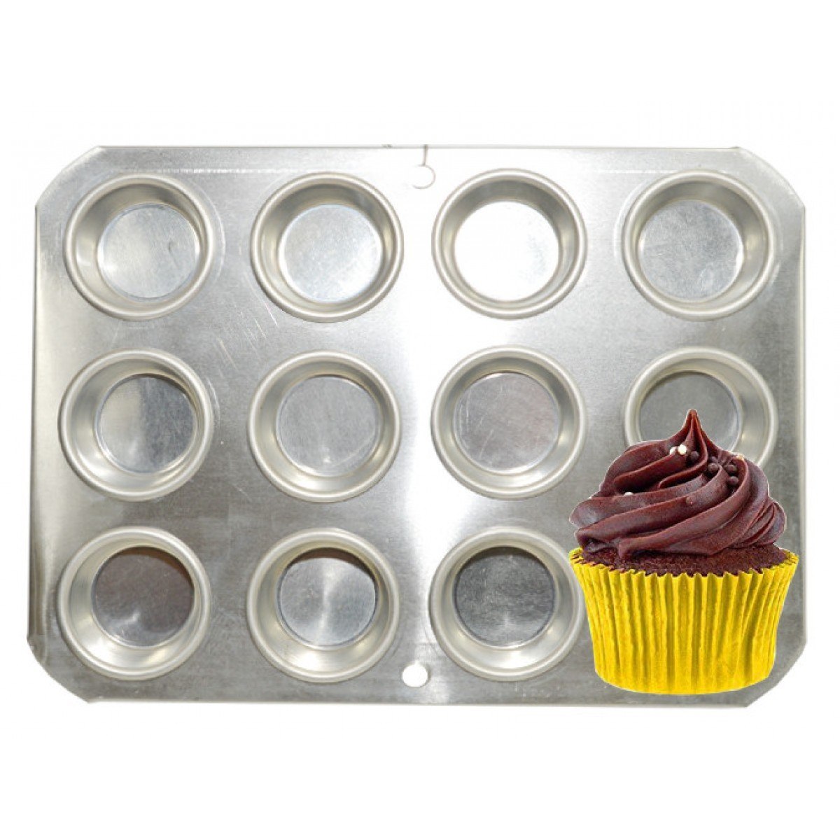 Forma Para Mini Cupcake 12 Cavidades Em Aluminio R 24 49 Em