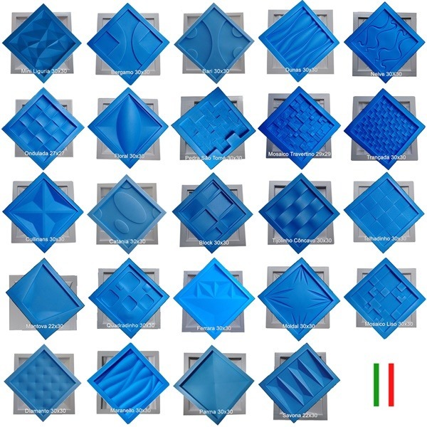 Forma Plastico Eva Gesso 3d Mosaico Mantova 22x30 Ou Troca R 49