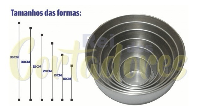 Forma Redonda Para Bolo 30 Cm X 10 Cm Altura Com Video R 35 00