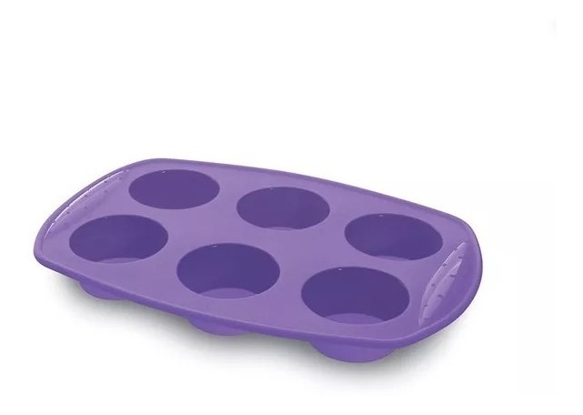 Forma Silicone Para Cupcake Pao De Queijo 6 Cavidades R 24 39