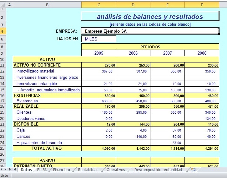 formatos estados financieros excel