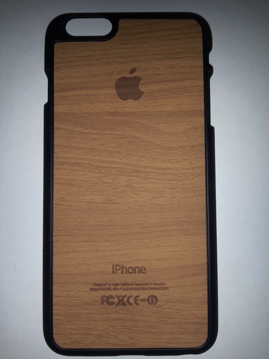 Forro Estuche Apple iPhone 6 Plus Apariencia Madera - Bs. 7,00 en Mercado Libre